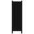 3-Panel Room Divider Black 150x180 cm