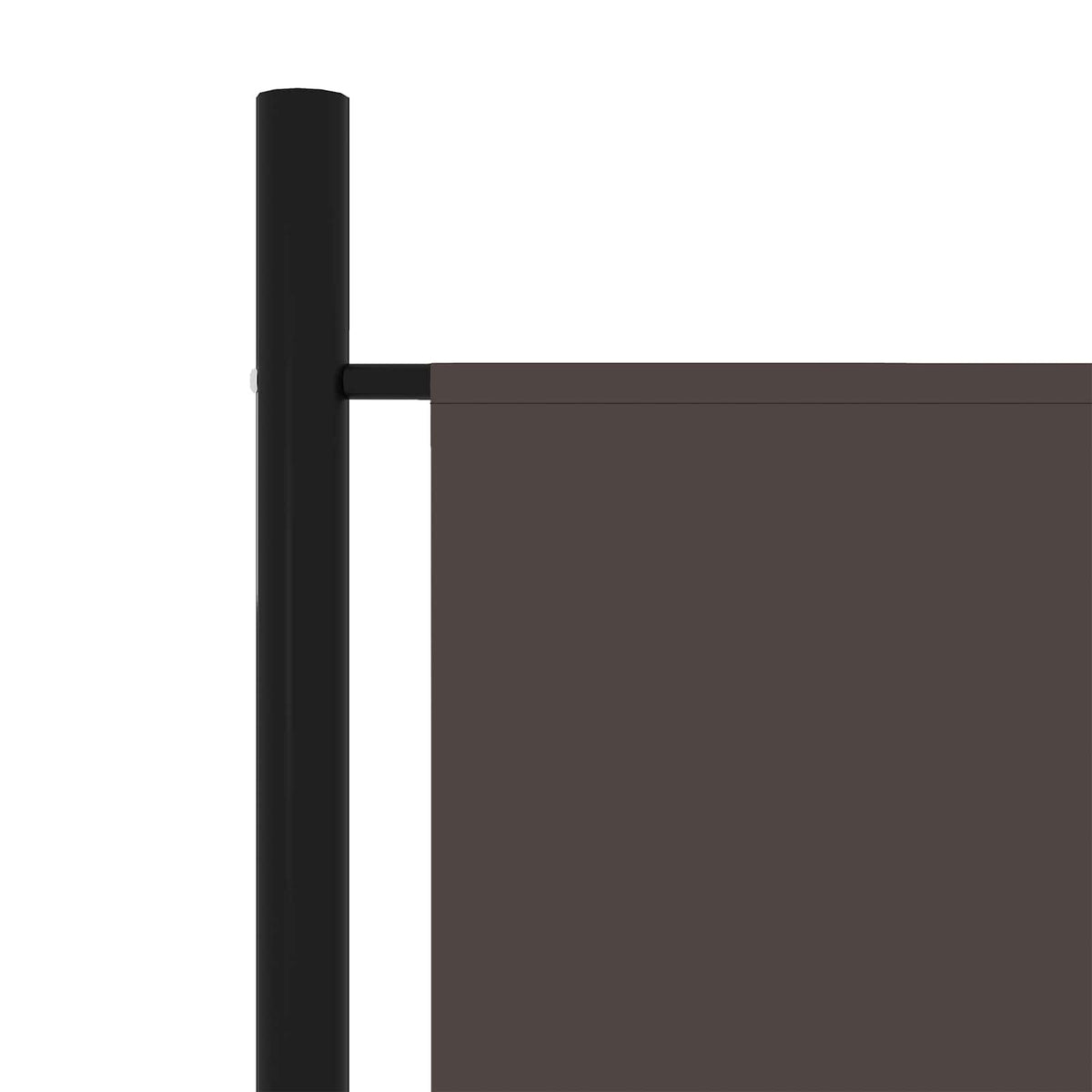 6-Panel Room Divider Brown 300x180 cm