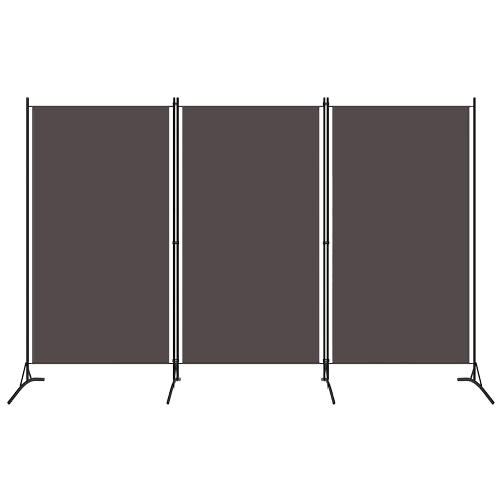 3-Panel Room Divider Anthracite 260x180 cm