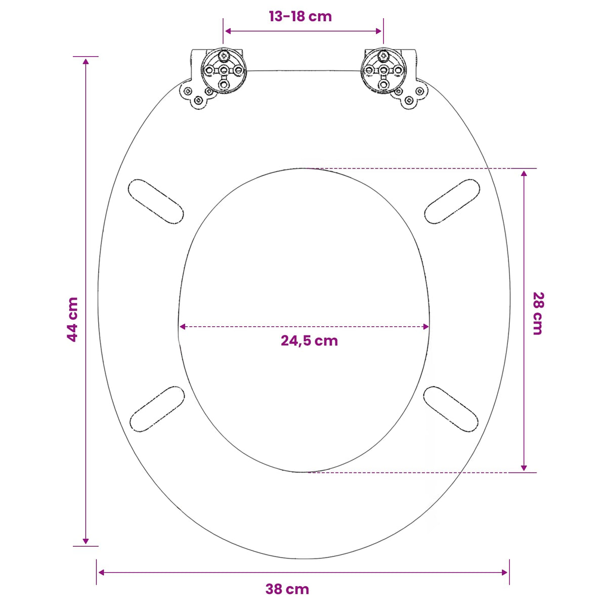 WC Toilet Seat with Lid MDF Beach Design