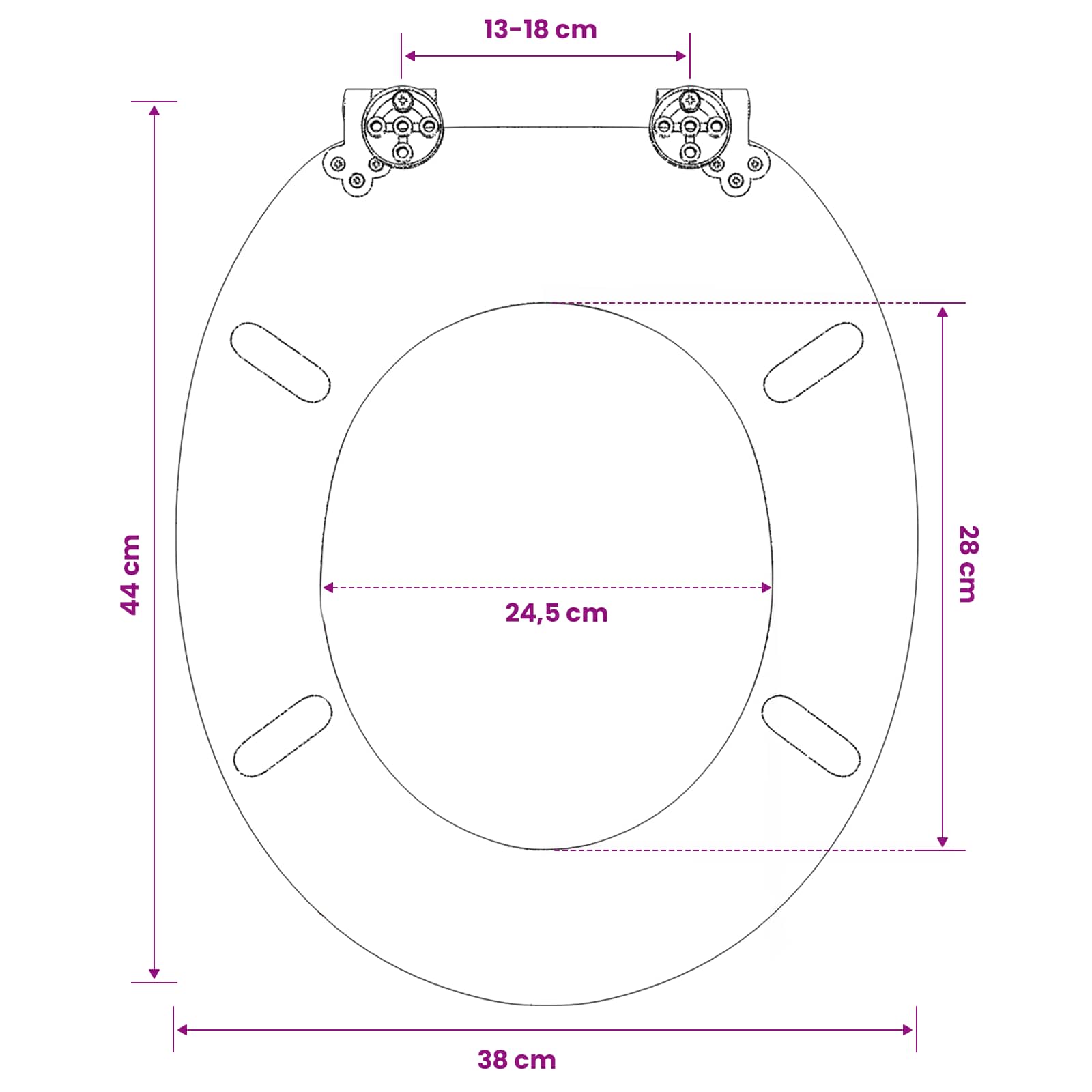 WC Toilet Seat with Lid MDF Beach Design