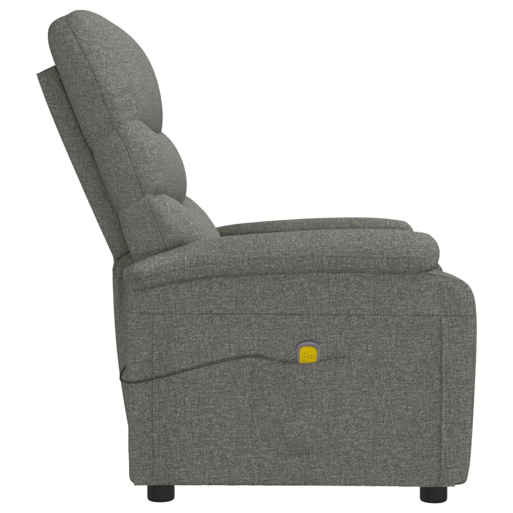 Massage Chair Dark Grey Fabric