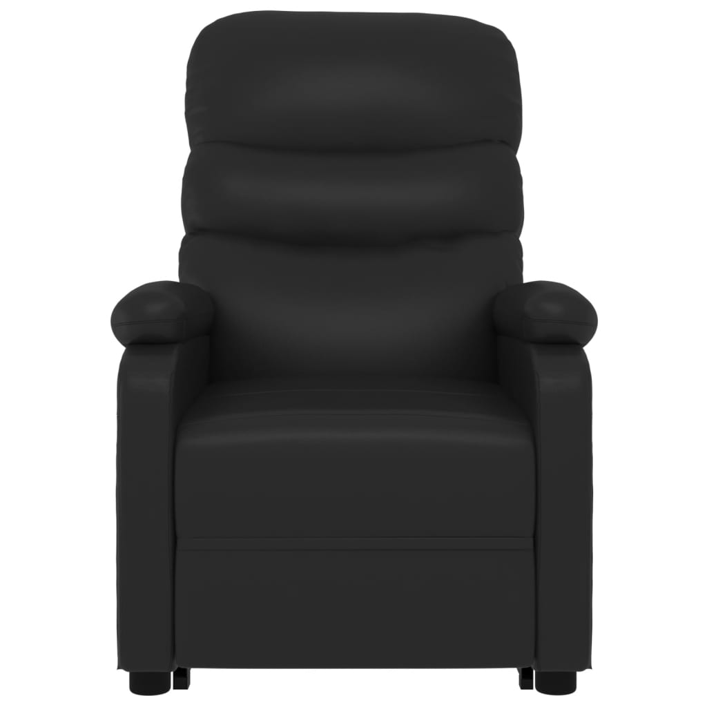 Stand up Massage Chair Black Faux Leather
