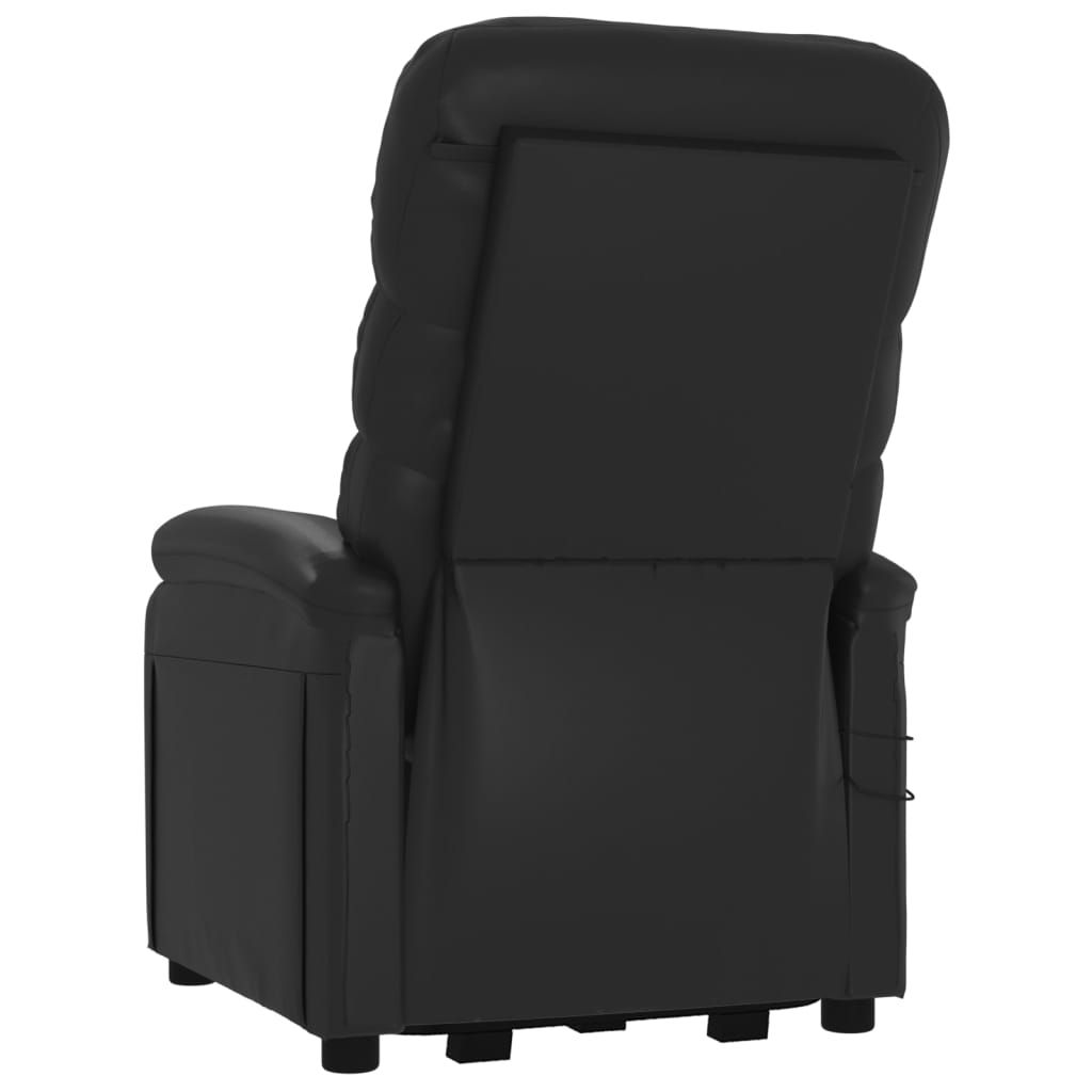 Stand up Massage Chair Black Faux Leather
