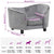 Dog Sofa Grey 69x49x40 cm Plush