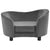 Dog Sofa Grey 69x49x40 cm Plush and Faux Leather