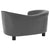 Dog Sofa Grey 69x49x40 cm Plush and Faux Leather