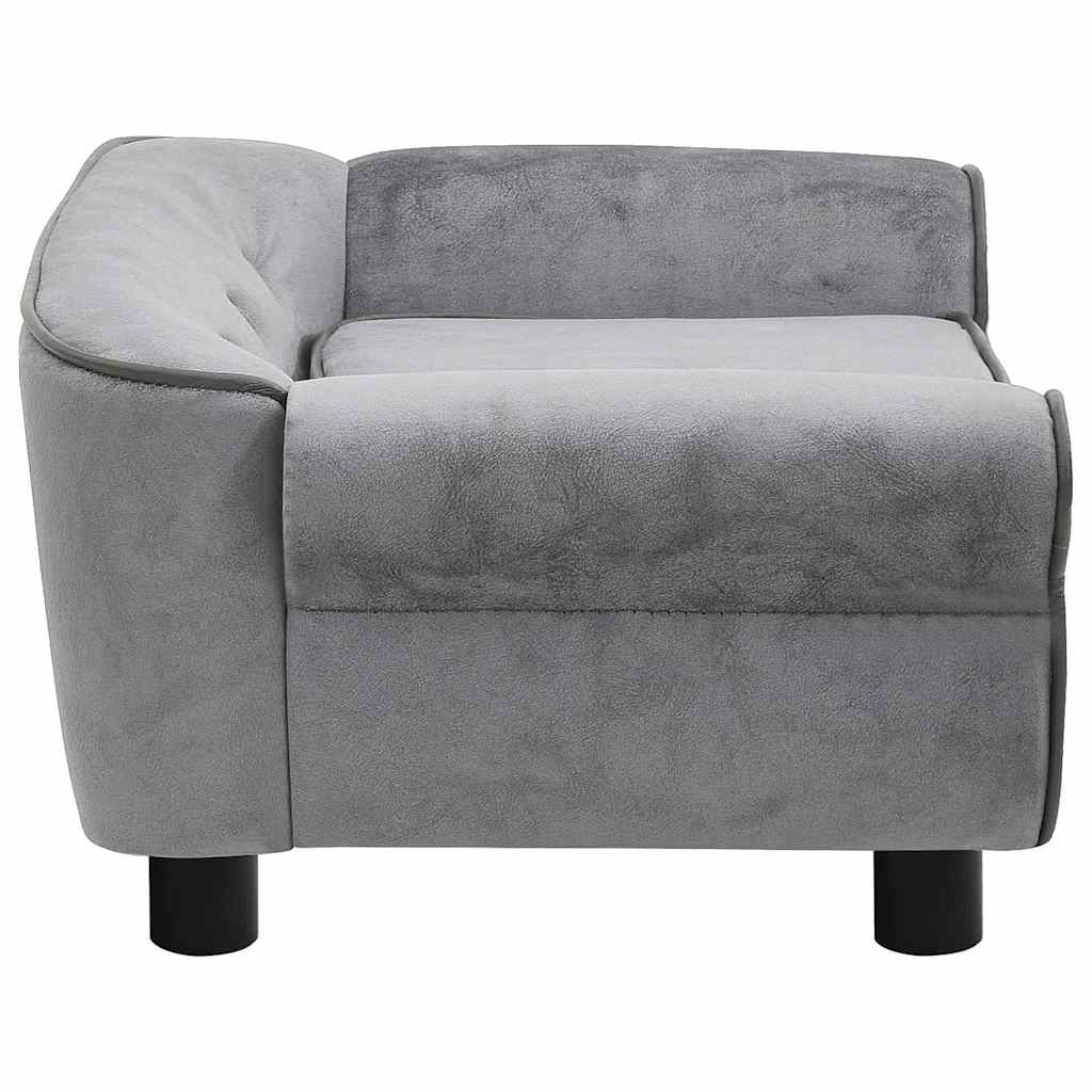Dog Sofa Grey 72x45x30 cm Plush
