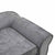Dog Sofa Grey 72x45x30 cm Plush