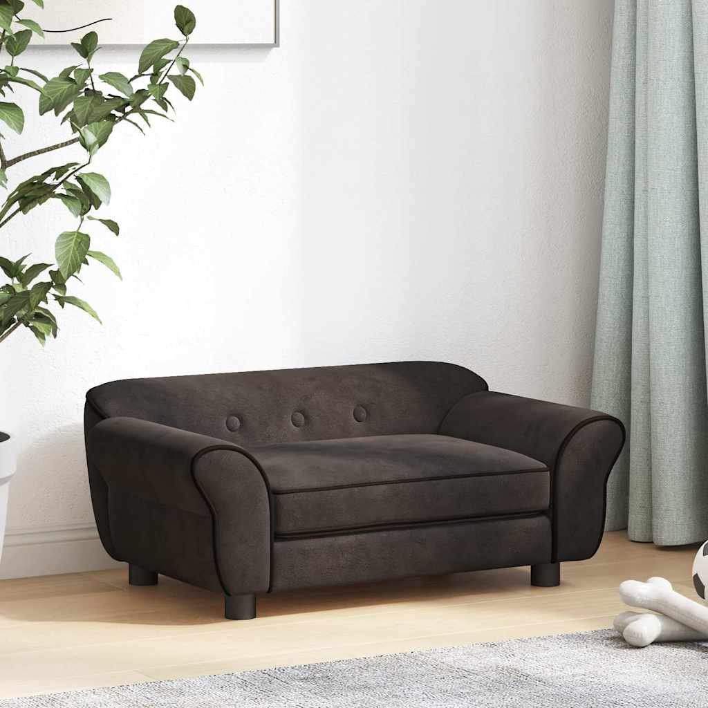 Dog Sofa Brown 72x45x30 cm Plush