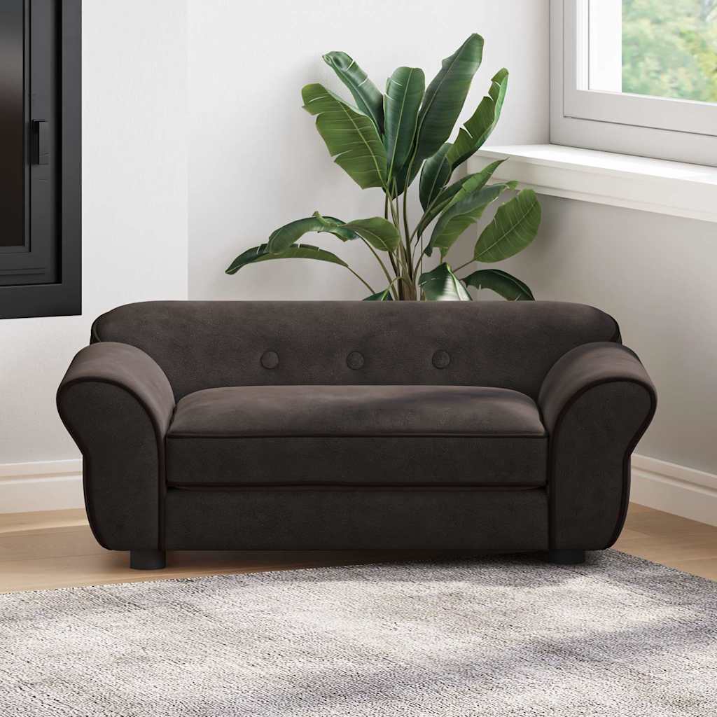 Dog Sofa Brown 72x45x30 cm Plush