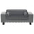 Dog Sofa Grey 81x43x31 cm Plush and Faux Leather