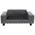 Dog Sofa Grey 81x43x31 cm Plush and Faux Leather