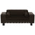 Dog Sofa Brown 81x43x31 cm Plush and Faux Leather