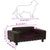 Dog Sofa Brown 81x43x31 cm Plush and Faux Leather