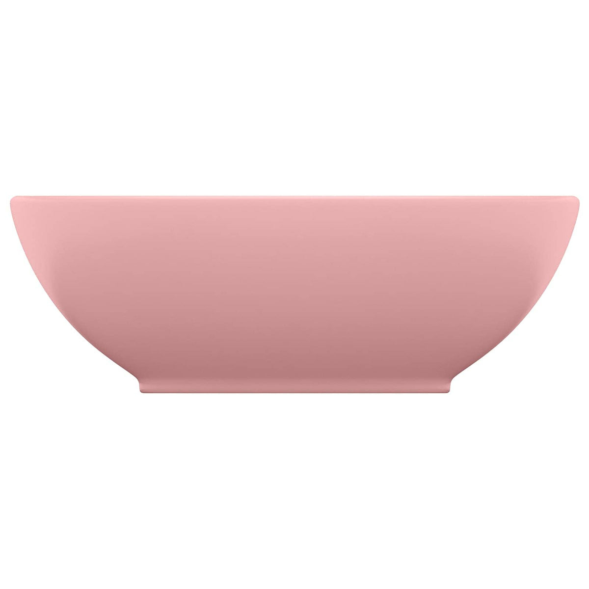 Luxury Basin Oval-shaped Matt Pink 40x33 cm Ceramic