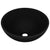 Luxury Bathroom Basin Round Matt Black 32.5x14 cm Ceramic
