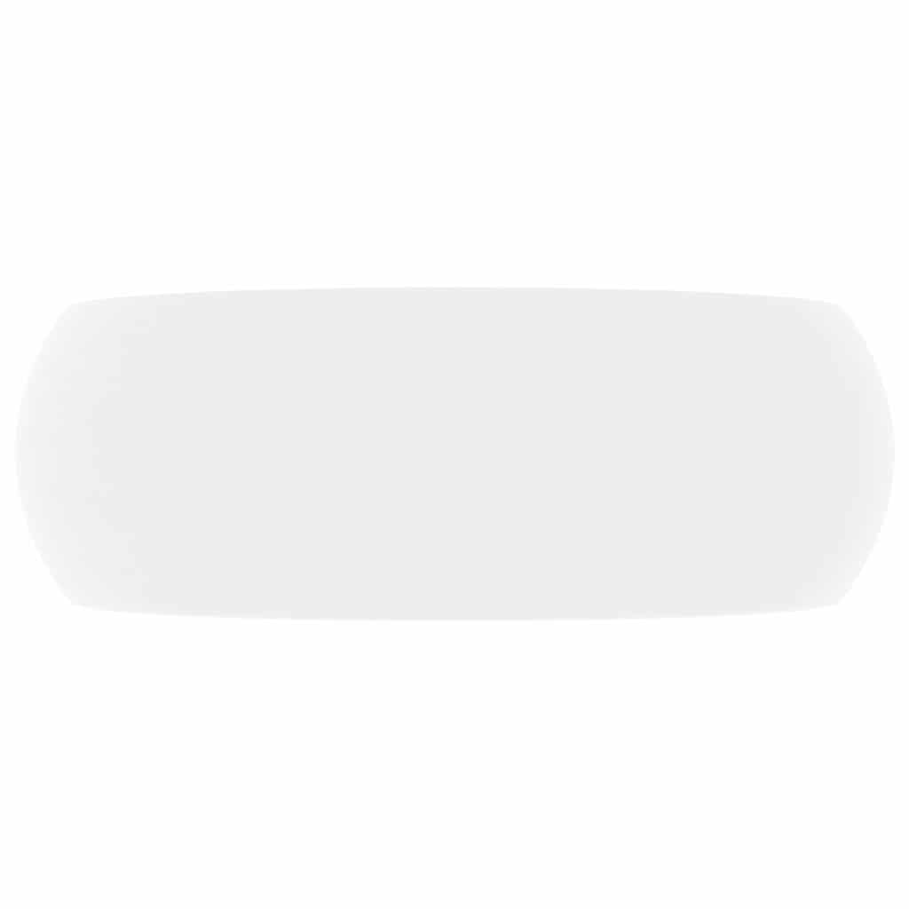 Luxury Wash Basin Round Matt White 40x15 cm Ceramic