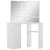 Corner Dressing Table Make-up Table with LED Light White