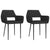 Dining Chairs 2 pcs Black Fabric