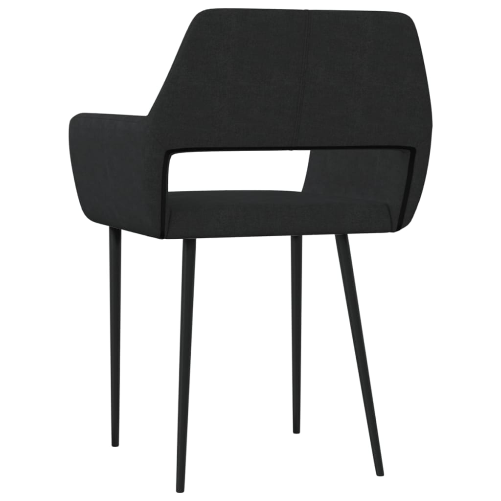 Dining Chairs 2 pcs Black Fabric