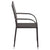 Stackable Outdoor Chairs 6 pcs Poly Rattan Brown