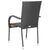 Stackable Outdoor Chairs 6 pcs Poly Rattan Brown