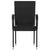 Stackable Outdoor Chairs 6 pcs Poly Rattan Black