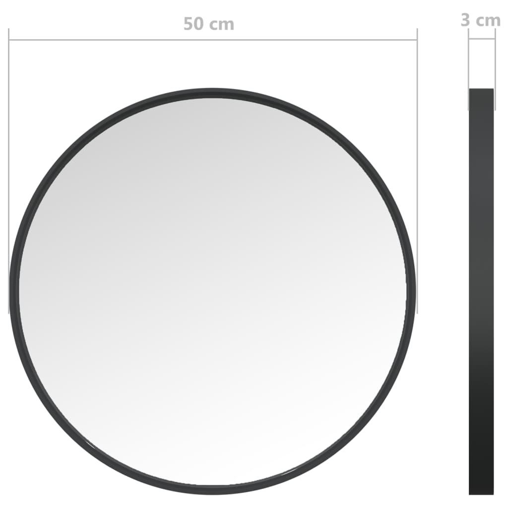 Wall Mirror Black 50 cm