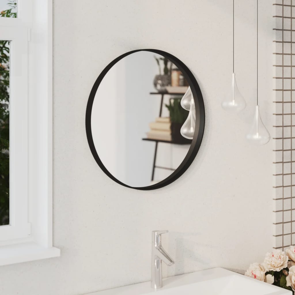 Wall Mirror Black 50 cm