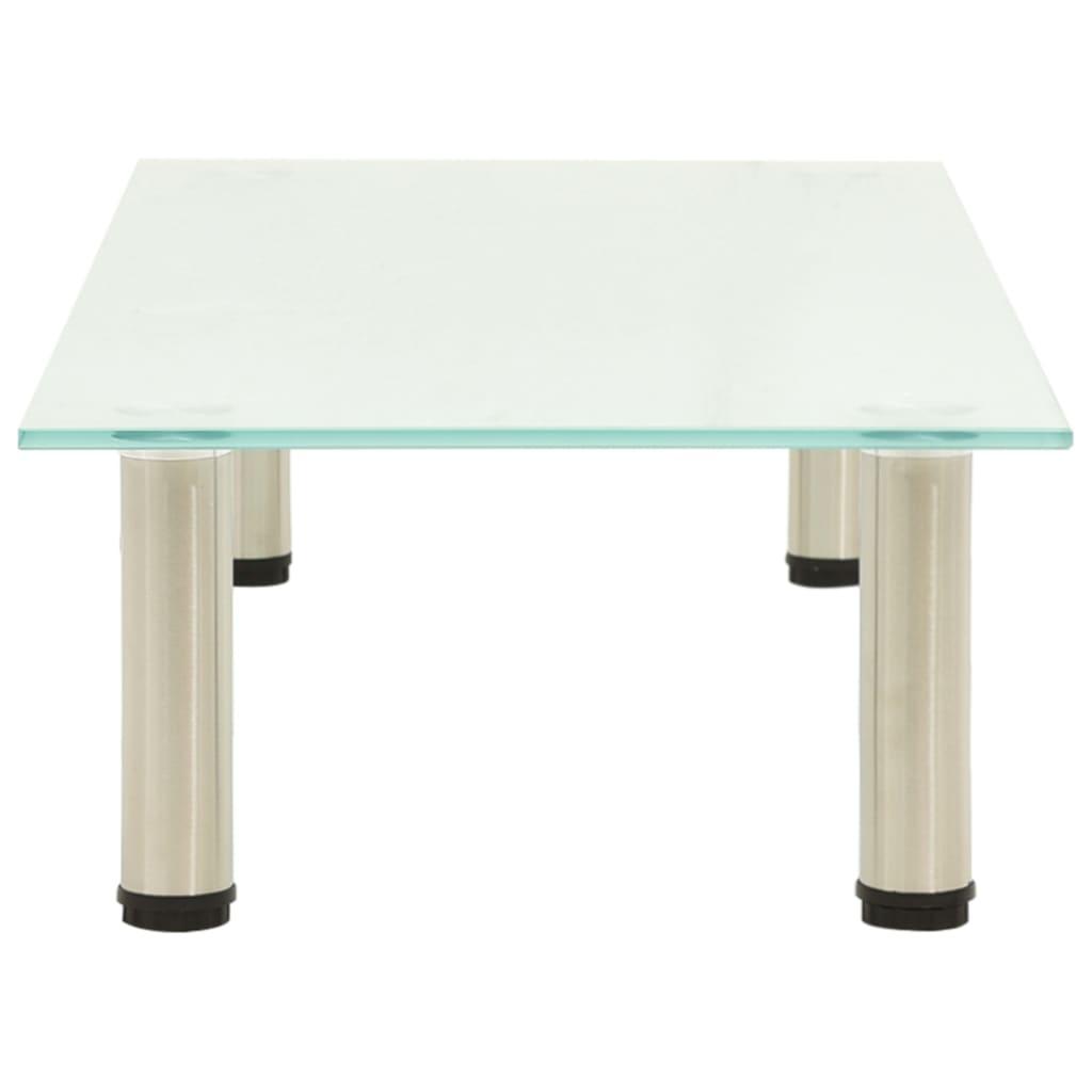 TV Stand Frosted 80x35x17 cm Tempered Glass