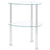 2-Tier Side Table Transparent 38x38x50 cm Tempered Glass