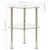 2-Tier Side Table Transparent 38x38x50 cm Tempered Glass