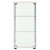 Storage Cabinet Tempered Glass White