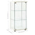 Storage Cabinet Tempered Glass White