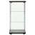 Storage Cabinet Tempered Glass Black