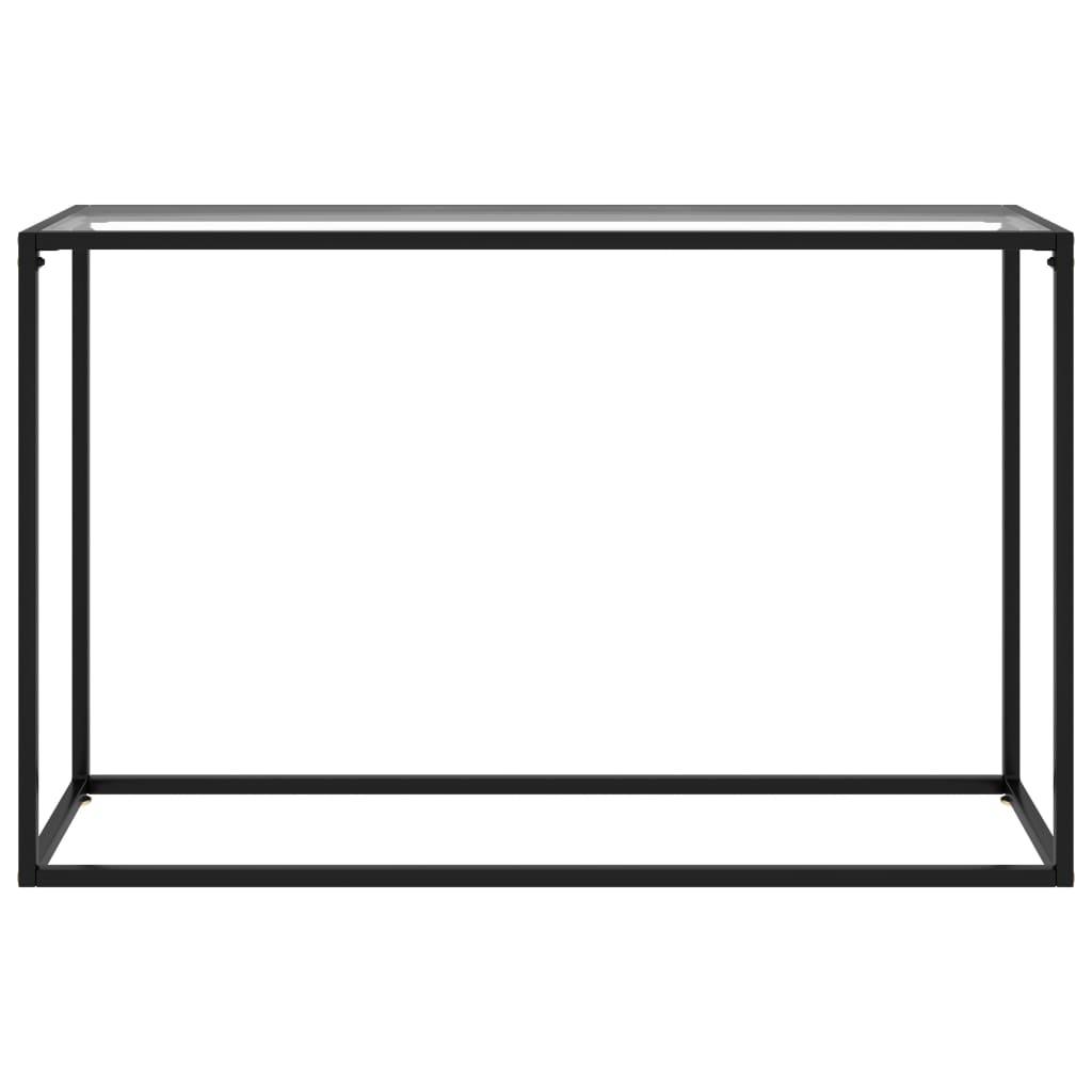 Console Table Transparent 120x35x75 cm Tempered Glass
