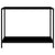 Console Table Black 100x35x75 cm Tempered Glass