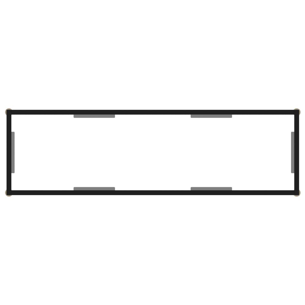Console Table Transparent 120x35x75 cm Tempered Glass