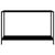 Console Table Black 120x35x75 cm Tempered Glass