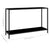 Console Table Black 120x35x75 cm Tempered Glass