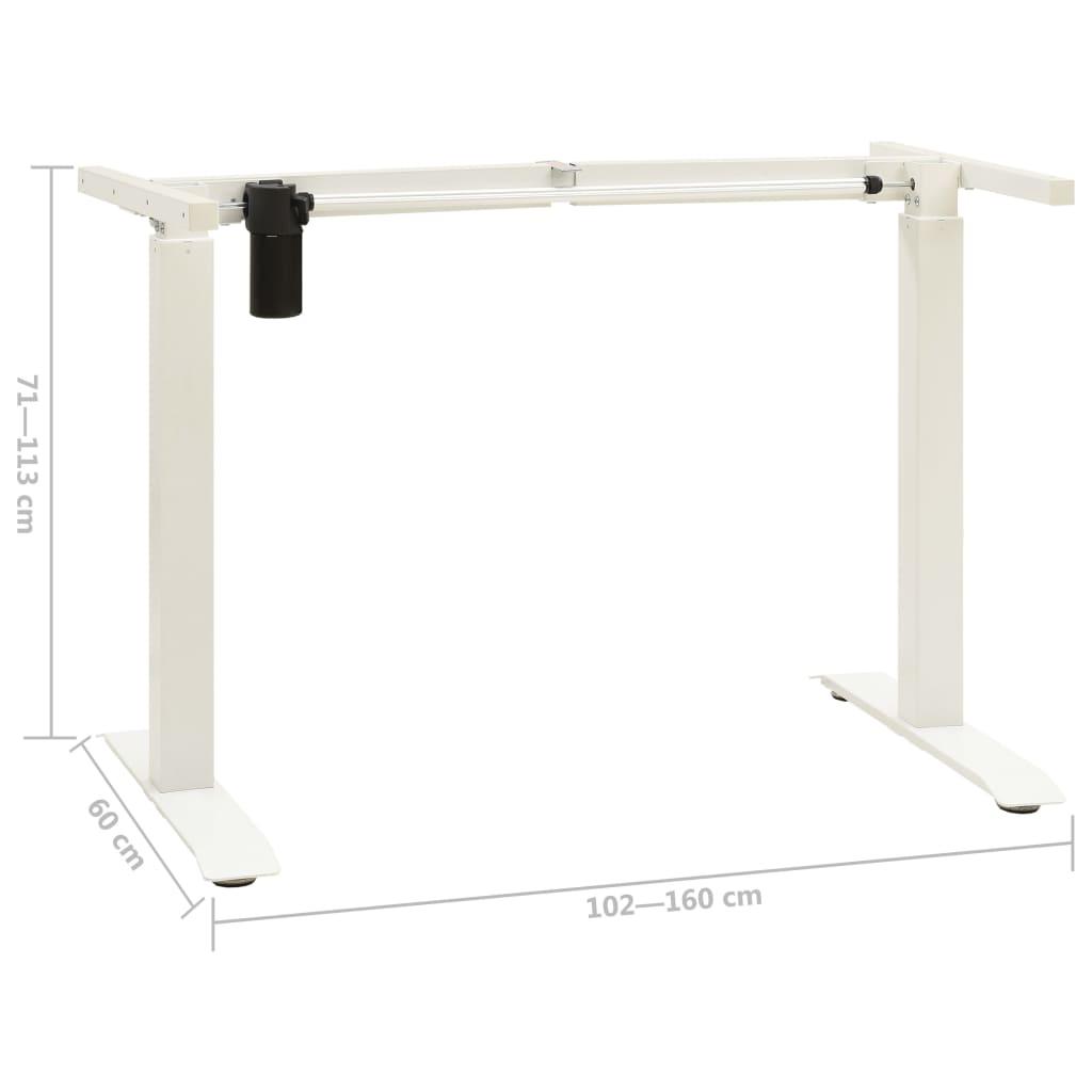 Electric Motorised Standing Desk Frame Height Adjustable White