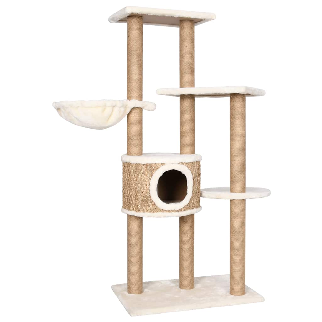 Cat Tree with Scratching Post 126cm Seagrass