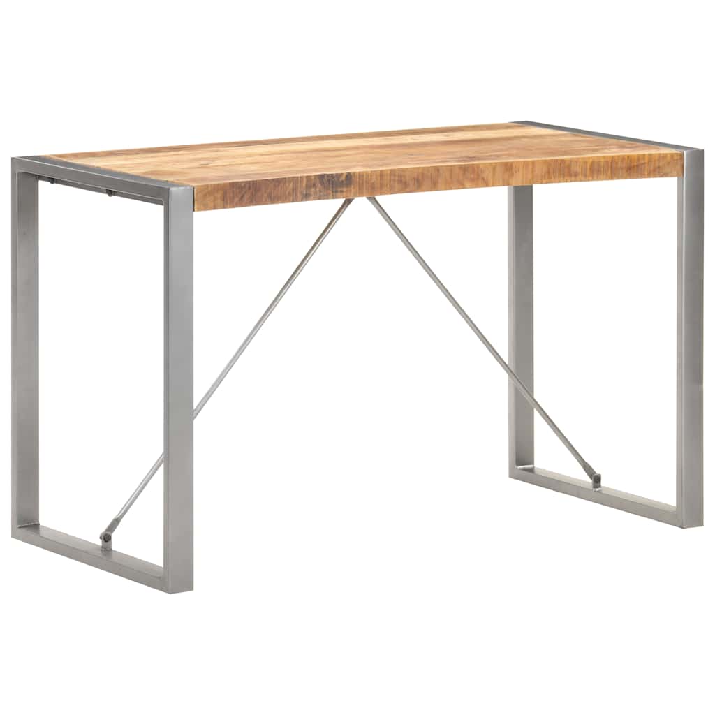 Dining Table 120x60x75 cm Solid Rough Mango Wood