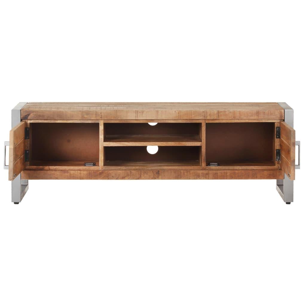 TV Cabinet 120x30x40 cm Rough Mango Wood