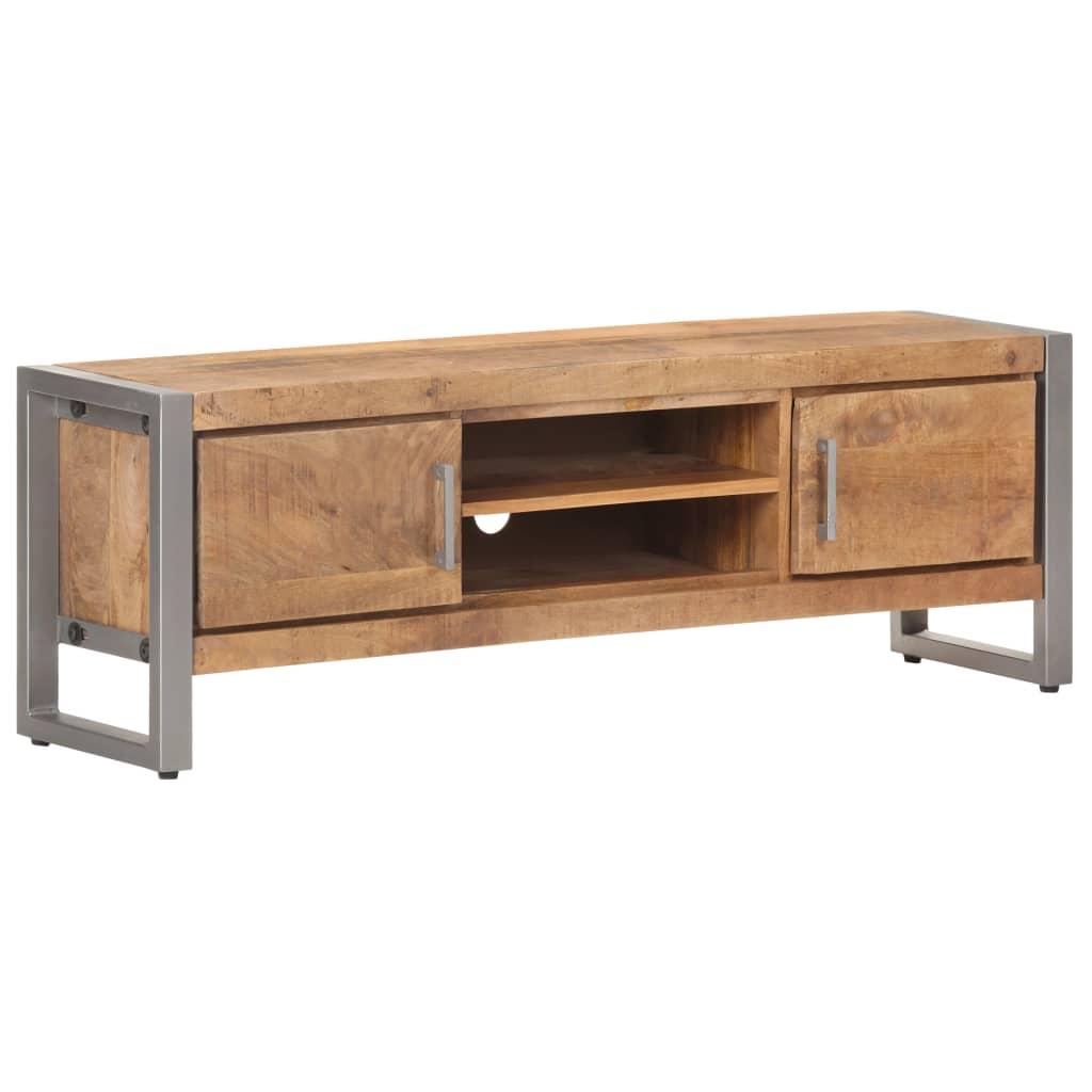 TV Cabinet 120x30x40 cm Rough Mango Wood