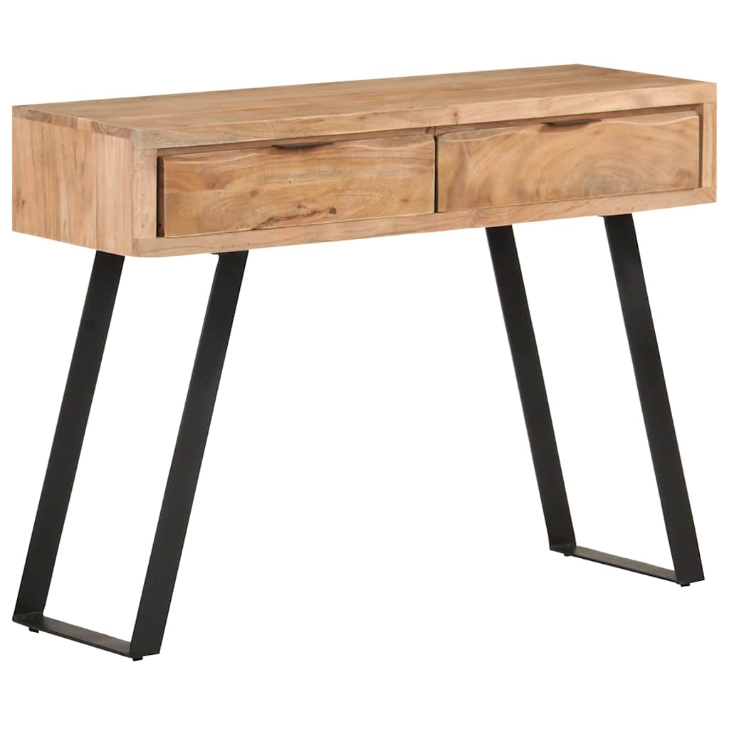 Console Table 100x35x76 cm Solid Acacia Wood with Live Edges