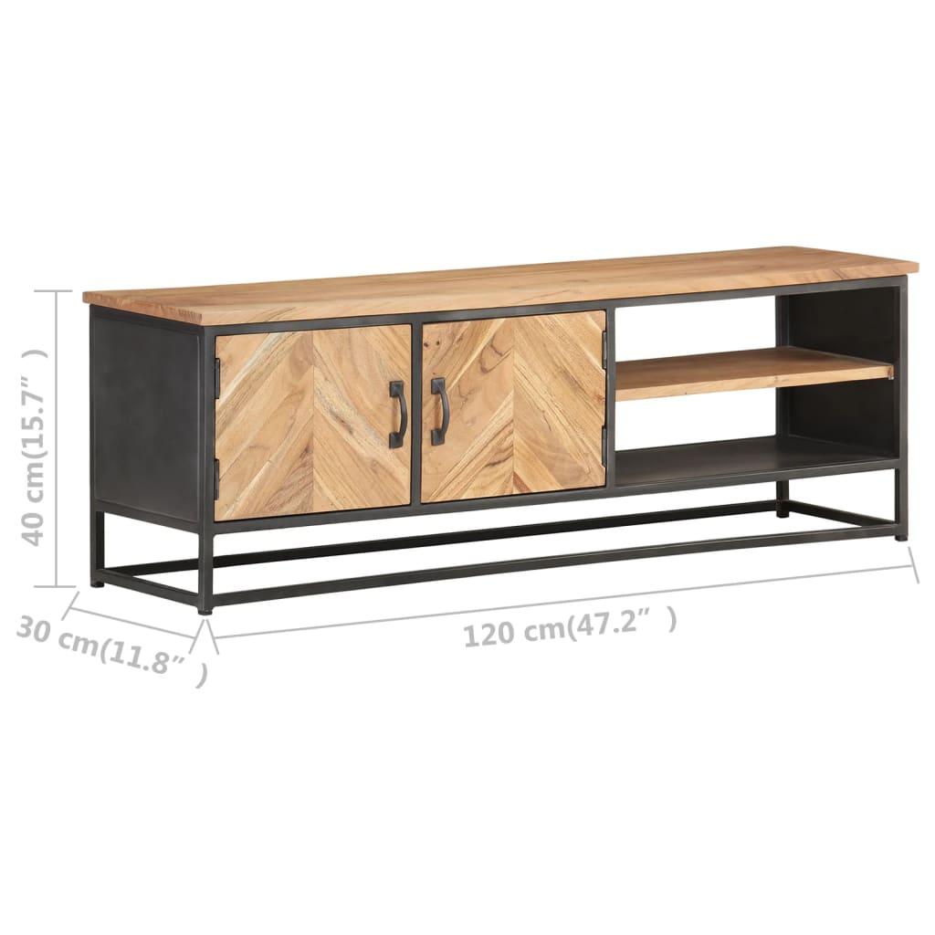 TV Cabinet 120x30x40 cm Solid Acacia Wood