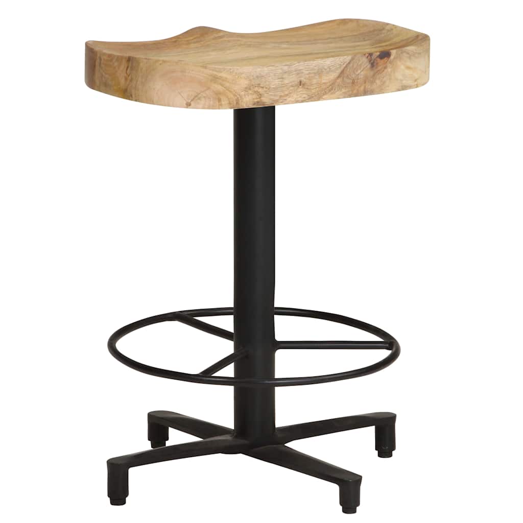 Bar Stools 2 pcs 52 cm Solid Mango Wood