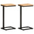 Side Tables 2 pcs 31.5x24.5x64.5 Solid Acacia Wood